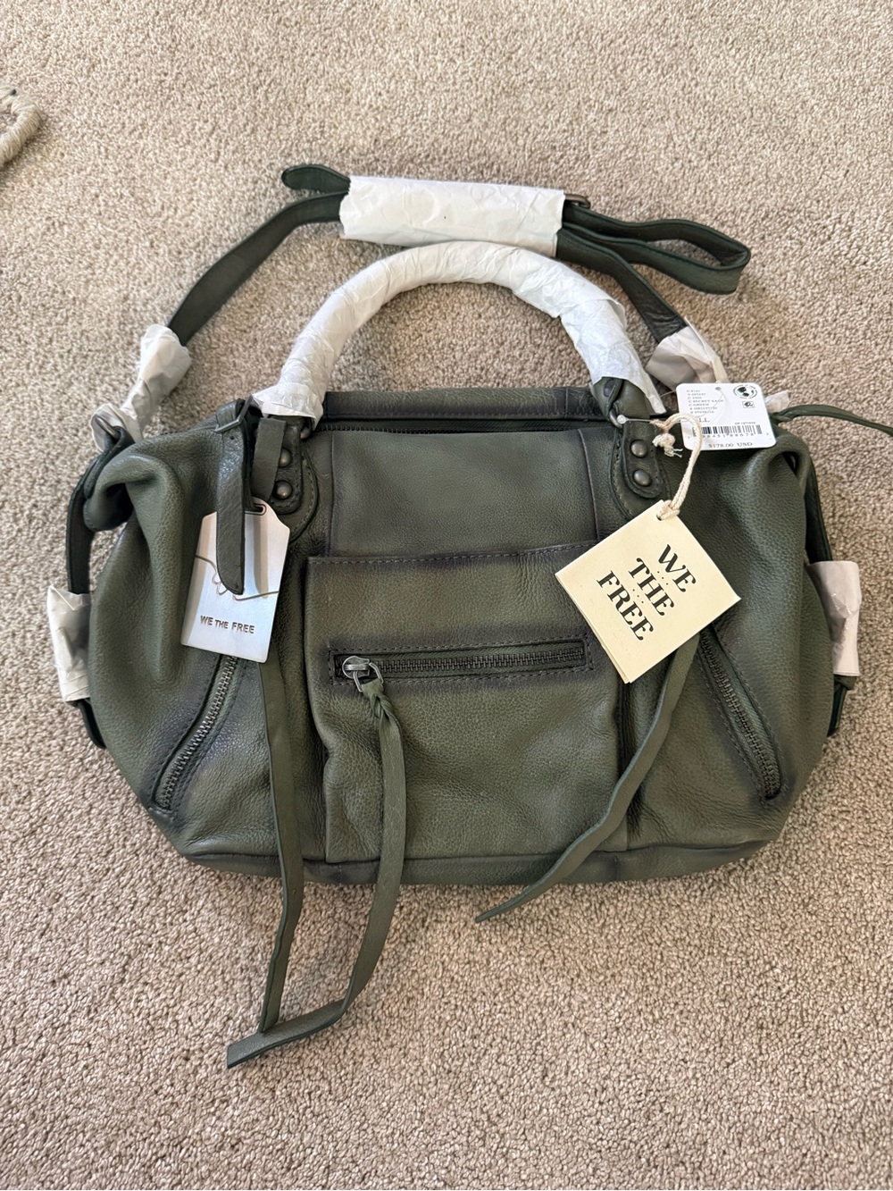 We The Free Baby Emerson Tote Bag Green